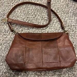 Cobbler Legend Authentic Leather Purse Brown Purse With Extra Carry Strap
